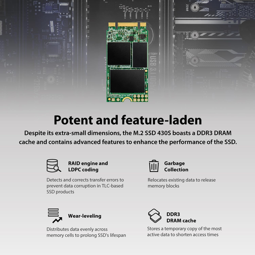 128GB M.2 2242 SATA III SSD with Dram Cache, up to 560Mb/S, Compatible W/Ultrabo - Picture 8 of 12