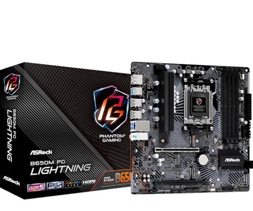 ASRock B650M PG Lightning AMD Socket AM5 ATX Motherboard - 第 1/1 張圖片