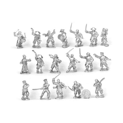Old Glory Boxer Rebellion Chinese 25mm Boxers Attacking Pack New