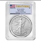 2026 (W) $1 American Silver Eagle PCGS MS70 FS Flag Label IN STOCK SHIPS FREE