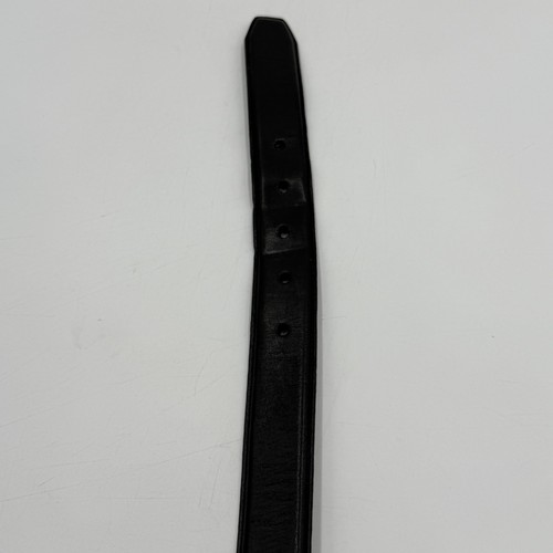 Polo Ralph Lauren italienischer Ledergürtel Herren Größe 32 elegant schwarz silberne Schnalle - Bild 8 von 10