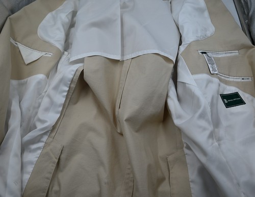 NUEVO $450 B by Brooks Brothers Algodón Bronceado Claro Doble Ventilación Abrigo Deportivo 44R - Imagen 5 de 7