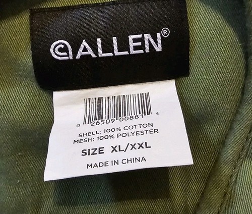 Bob Allen Men's Hunting Shooting Full Zip Vest Green/Khaki Mesh / Black • Large - Picture 2 of 3