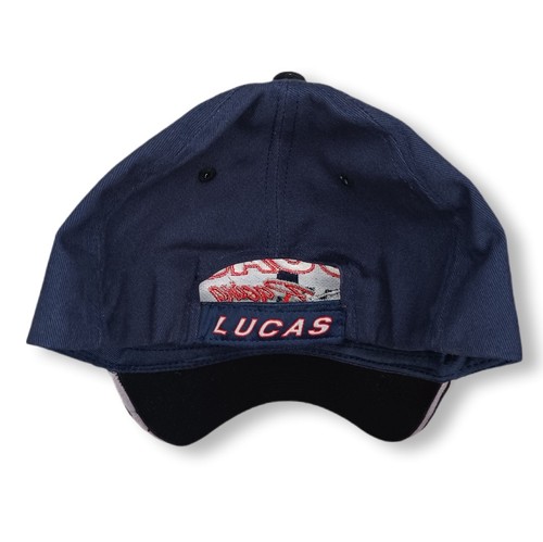 Vintage Lucas Oil Racing Herren Mütze Kappe marineblau & schwarz Klettverschluss Lucas Racing - Bild 8 von 9