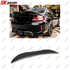Real Carbon Fiber Rear Trunk Spoiler Wing Fits For 2016-2021 BMW M2F87 Body Kits