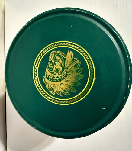 Vintage 1988 Limited Edition Red Man Chewing Tobacco 6” Round Tin Collector Can - Picture 6 of 8
