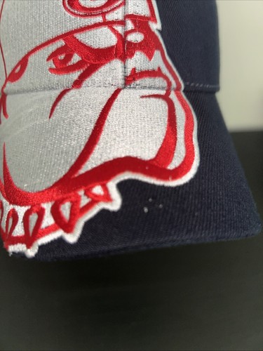 Top Of The World One Fit Black Hat Cap Georgia Bulldogs UGA Giant Mascot - Picture 3 of 11