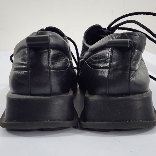 NYLA Vintage 90s Y2K Lace-up Flyzlace Loafer Black Leather Wide Vamp EUR 41 - Bild 14 von 22
