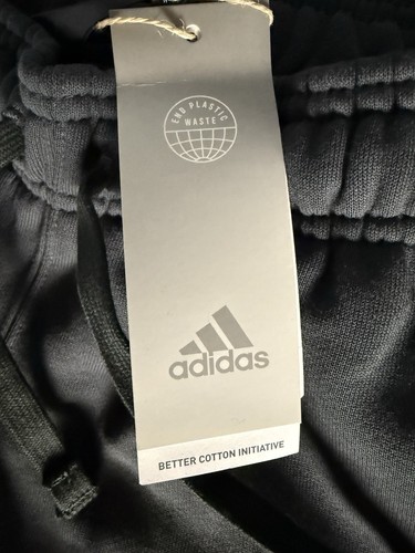 NUEVO PANTALÓN CORTO ADIDAS GRIS MEZCLA ALGODÓN MUJER TALLA GRANDE - Imagen 4 de 6