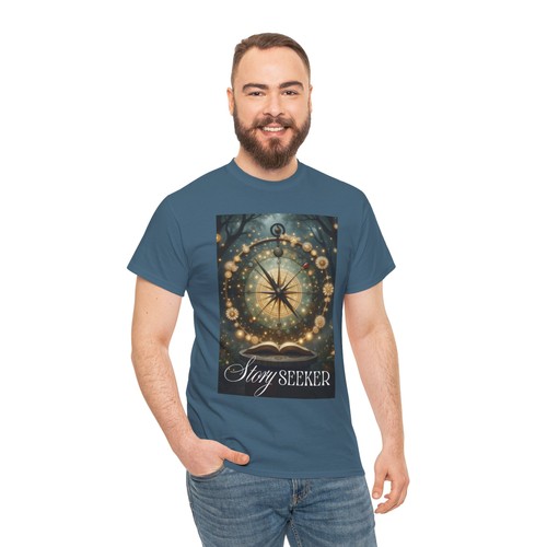 Story Seeker Compass Graphic Tshirt | Book Lover Gift, Fantasy Lover Tee - Picture 30 of 57