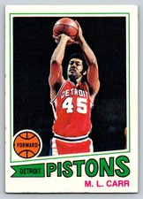 1977-78 Topps M.L. Carr #47 Detroit Pistons