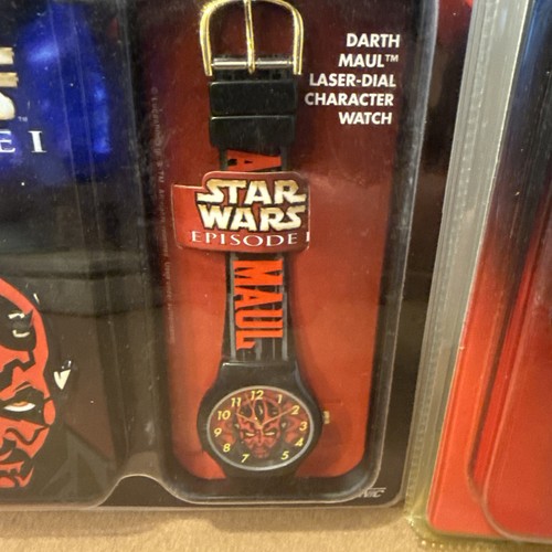 Star Wars Episode 1 Darth Maul und Space Battle Figurenuhren mit Blechgehäuse - Bild 2 von 4