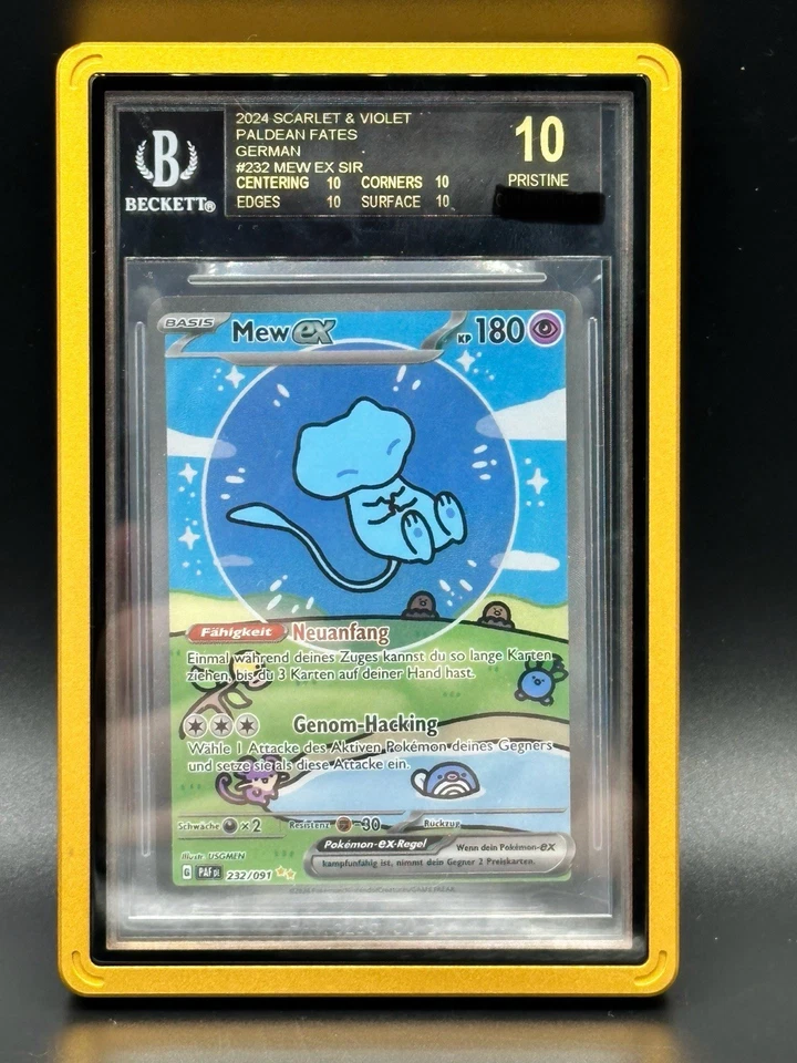 „Bubble“ Mew EX SIR - 232/091 - Black Label BGS 10 Pristine - POP 3 !! - Pokémon