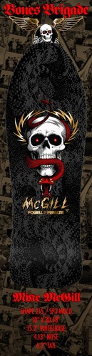 Powell Peralta Mike McGill Calavera Snake Bones Brigade Serie 16 Tabla de Monopatín - Imagen 1 de 3