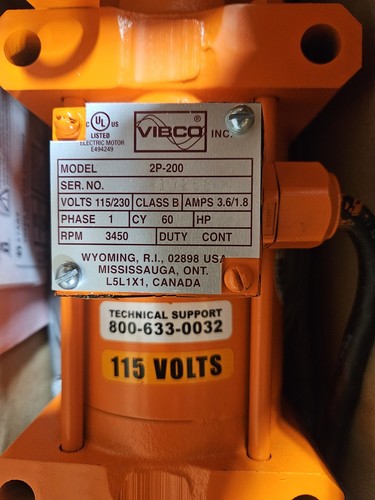Electric Vibrator Vibco 2P-100-1, 115/230v, Single Phase - Picture 2 of 3