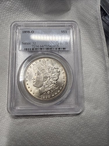 1898 O $1 Morgan Silver Dollar MS64 PCGS New Orleans-GEM BU - Picture 3 of 4
