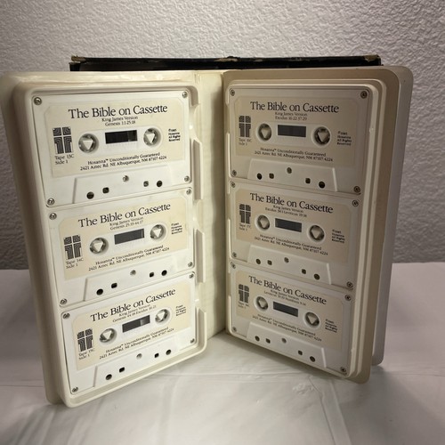 The Bible on Cassette King James Old & New Testament Volumes 1-4 Complete Set - Imagen 2 de 2