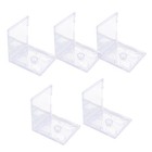  5 Pcs Clear Cd Holder Empty Cases Double Disc Jewel for Compact Discs
