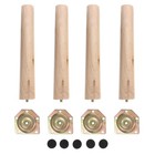4 Sets Couch Bein Möbel Füße Holztisch Bein für Sofa -TV -Schrank Tee Tisch