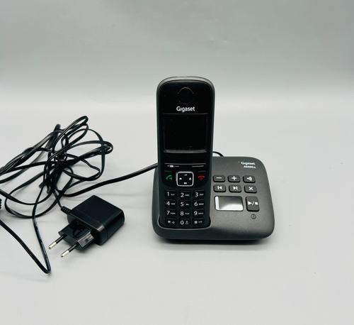 Gigaset AE690H Mobilteil Telefon + Anrunfbeantworter Basisstation Basis grau