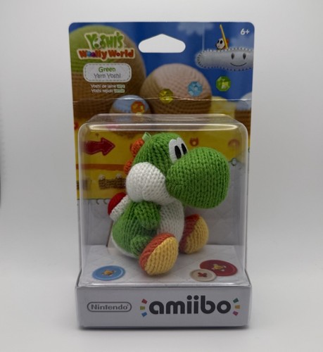 GREEN YARN YOSHI AMIIBO Yoshi's Woolly World Series NINTENDO SWITCH 3DS WII Neu