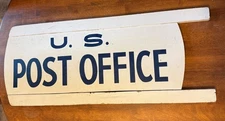 Vintage United States Post Office Sign Wood 34"L 13.75"W USPS Postal Service