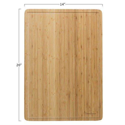 Bamboo Cutting Board Extra Large 20 x 14 Inch Antibacterial with Juice Groove - Picture 4 of 4