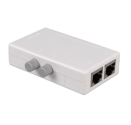 100M 2 In 1 Out/ 1 In 2 Out Dual Way 2 Ports RJ45 AB Sharing Switch Box Adapter - Afbeelding 4 van 7