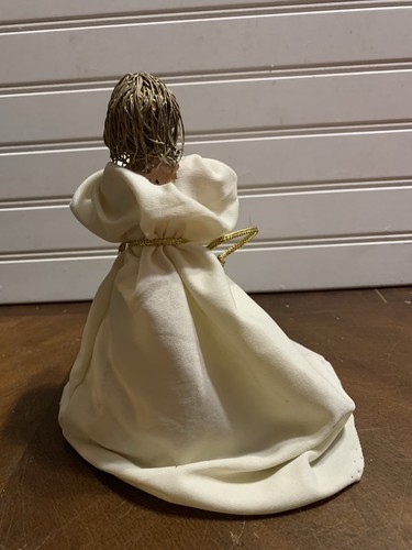 Pappmaché Engel Baumspitze hausgemacht 8” x 4” - Bild 4 von 7