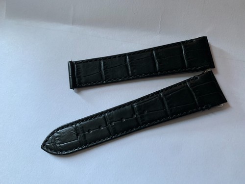 Genuine Leather Band Strap bracelet(fits)Santos de Cartier quick release 21/19mm - Picture 7 of 13