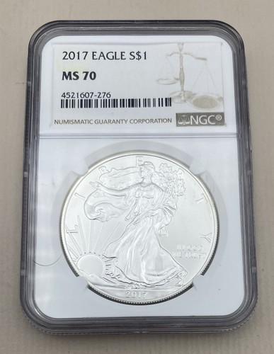 2017 American Silver Eagle $1 – NGC MS70
