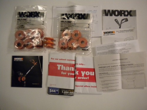 11 Spools Worx WA0010 Replacement Trimmer Line each 10ft .065 inch NEW & Extras - Picture 1 of 2