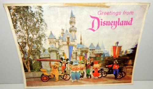 LENTICULAR 3D POSTCARD: GREETINGS FROM DISNEYLAND - MICKEY BY THE CASTLE - Picture 4 of 6