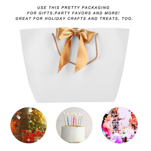 Gift Paper Bags with Handle 10pcs Set for Clothing Makeup Food Packaging - Bild 3 von 11