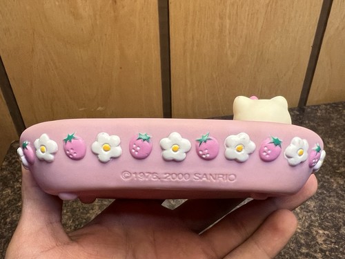 Vintage 2000 Sanrio Hello Kitty Plastic Soap Dish Holder Bathroom Accessory Pink - Picture 5 of 8