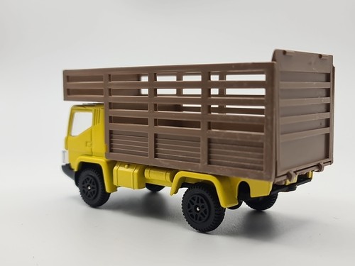 Dinky Convoy Farm Truck 381 Yellow with Unpunched Card - Original Vintage - VGC - Picture 4 of 14