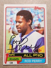 1981 Topps AUTO - Rod Perry #340