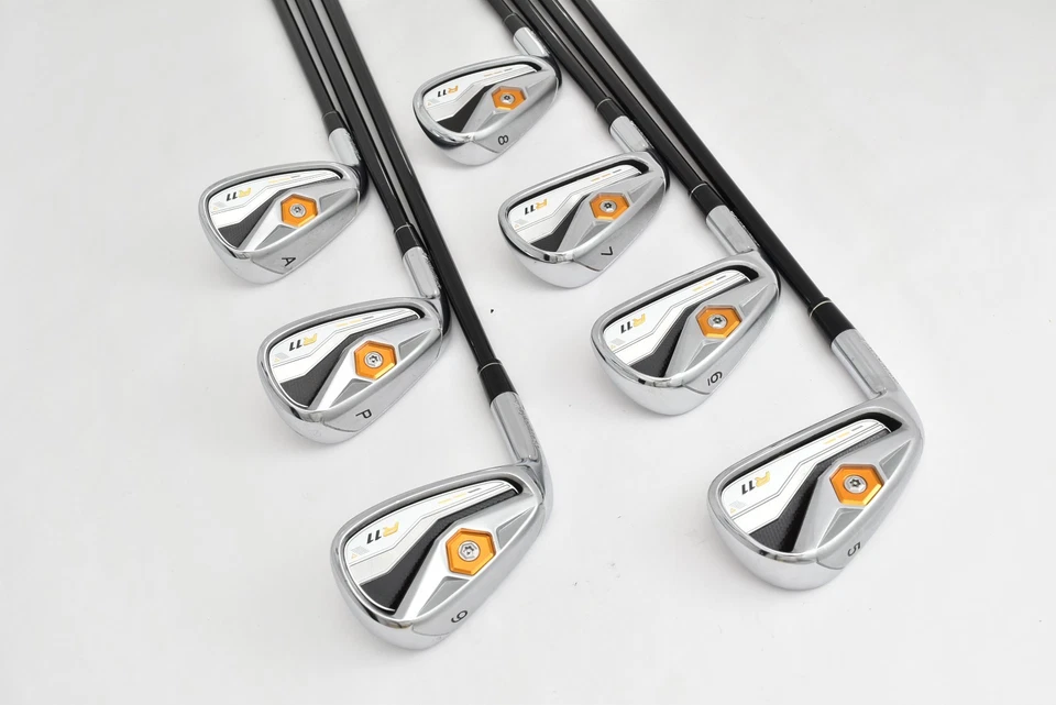 Lefty MINT TaylorMade R11 Irons Set 5-6-7-8-9-P-A PW AW Regular LH Golf Clubs - Image 3 of 4