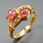 Jewellery Natural Tourmaline Ring 925 Sterling Silver Size 7 /R472705