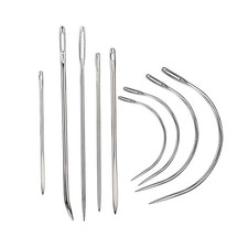 9 Pcs Heavy Duty Hand Sewing Needles Kit,Leather Sewing Needles with 5 Leathe...