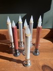 Lot Of 8 Battery Window Candles Various Colors