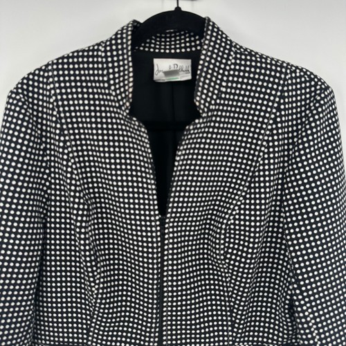 Joseph Ribkoff Blazer Jacke schwarz weiß gepunktet Größe 14 - Bild 2 von 9