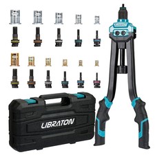 LIBRATON 16" Rivet Nut Tool, Rivet Nut Gun, Hand Rivet Nut Setter with 110PCS...
