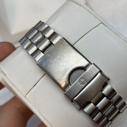 Wenger Command Chrono 70776 open command date chronograph Quartz Watch Vintage - Picture 4 of 9