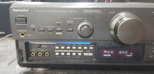 Technics SA-AX6 AV Control AM FM Stereo Receiver Amplifier Surround Sound 5.1 - Picture 4 of 17