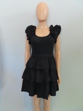 NWT Ulla Johnson New York Hannah Dress in Noir (Black) Size 0