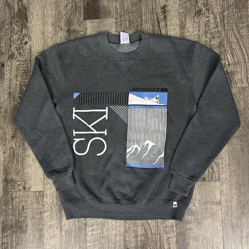 Vintage 80s 1989 Snowshoe Ski Skiing Sweatshirt Russell Athletic M