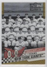 2020 Topps Decades Best Chrome Series 2 Gold Refractor 11/50 New York Giants 0b0