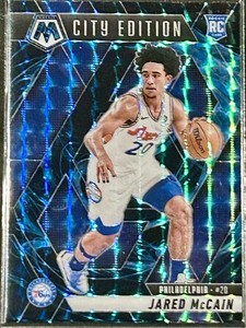 2024-25 Panini Mosaic - City Edition Jared McCain #277 Genesis Mosaic Prizm (RC)