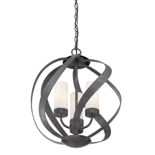 Blacksmith 3-Light Pendant in Old Black Finish - Picture 4 of 5